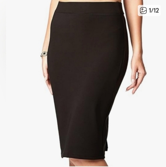 Rafaella Black Pencil Skirt Size 10 - Picture 1 of 4